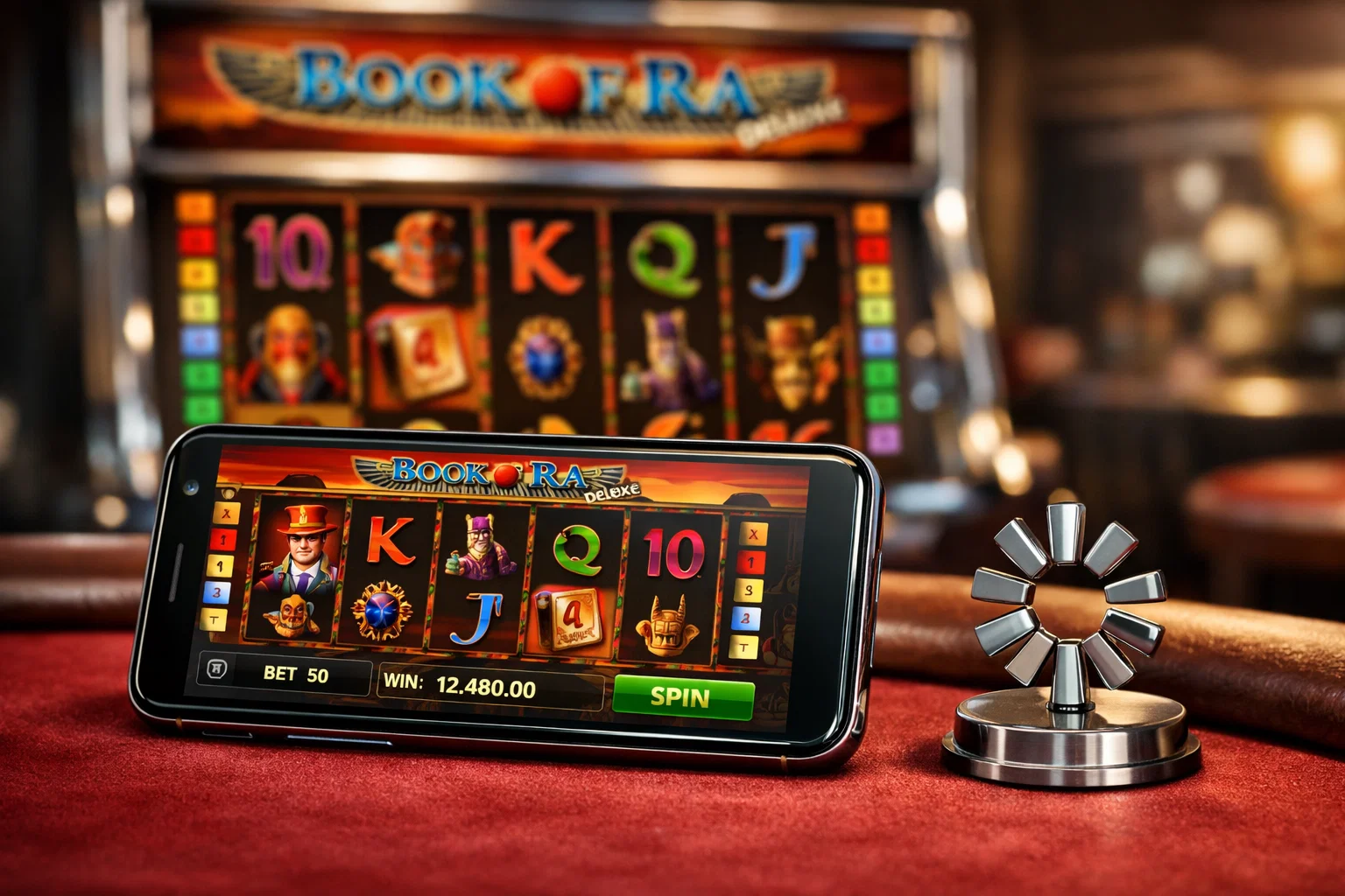 Play Book of Ra Deluxe Online interface reels